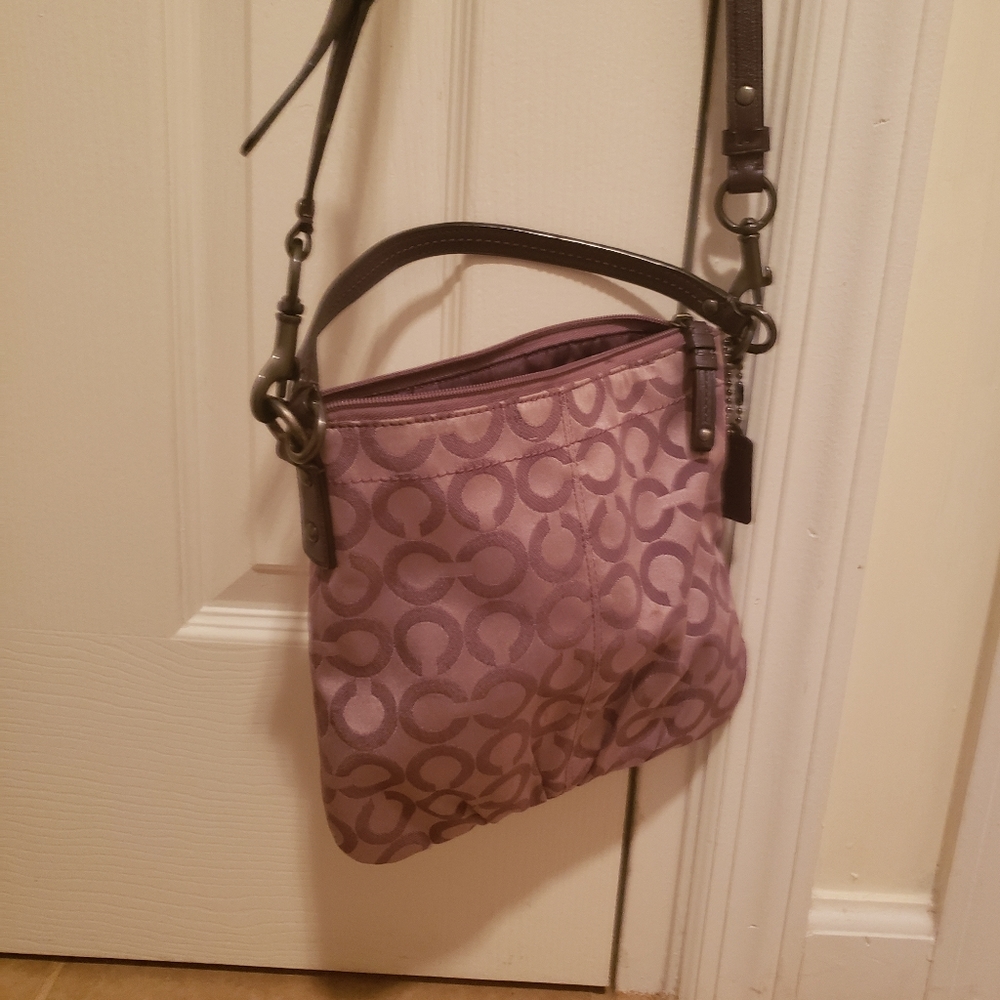 Coach Cross body bag (small) Color: Lavendar